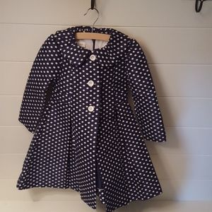 Bonnie Jean Toddler Girl Dress & Coat Matching Set